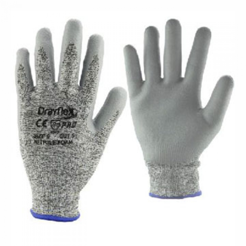 GUANTE ANTI-CORTE DRAYFLEX CAT 5 CON PU  T 9