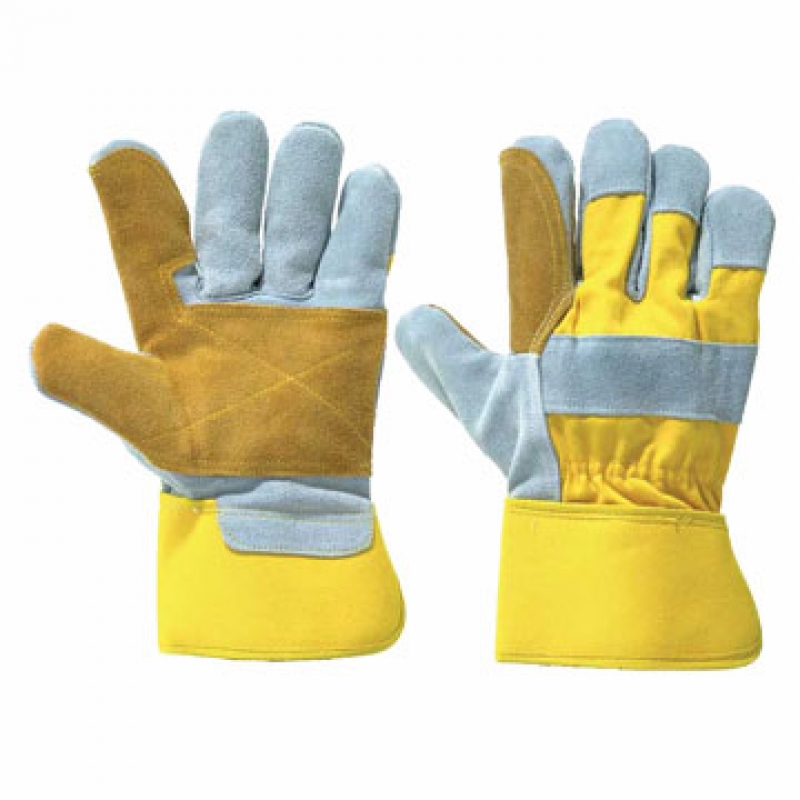 GUANTE CUERO Y LONA DRAYFLEX C/REF AMARILLO