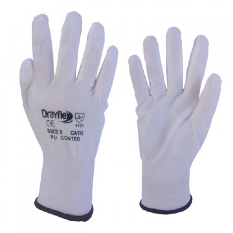 GUANTE PU BLANCO DRAYFLEX TALLE XL