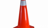 CONO PVC FLEXIBLE C/REFLECTIVO 70CM
