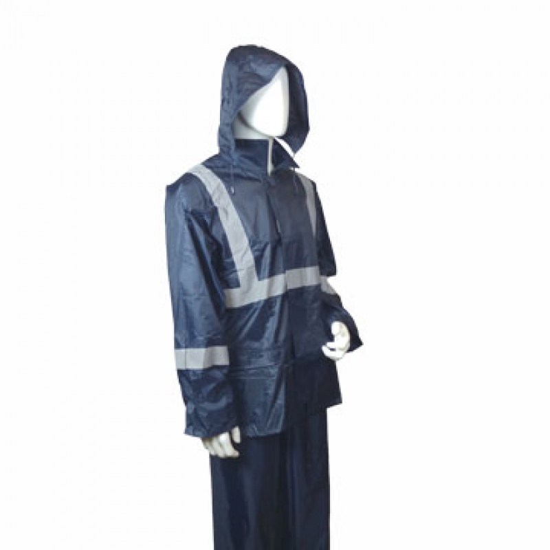 EQUIPO DE LLUVIA AZUL C/REFLECTIVO T-XL DRAYFLEX