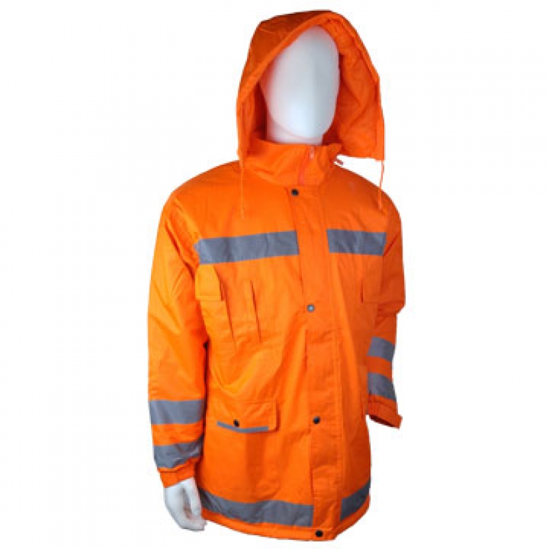 PARKA NARANJA CON REFLECTIVO DRAYFLEX 