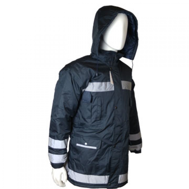 PARKA AZUL CON REFLECTIVO DRAYFLEX