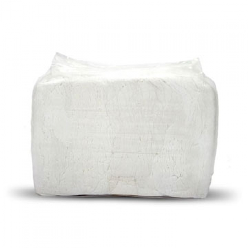 TRAPO ALGODON BLANCO 100% BOLSA DE 20 KGS.