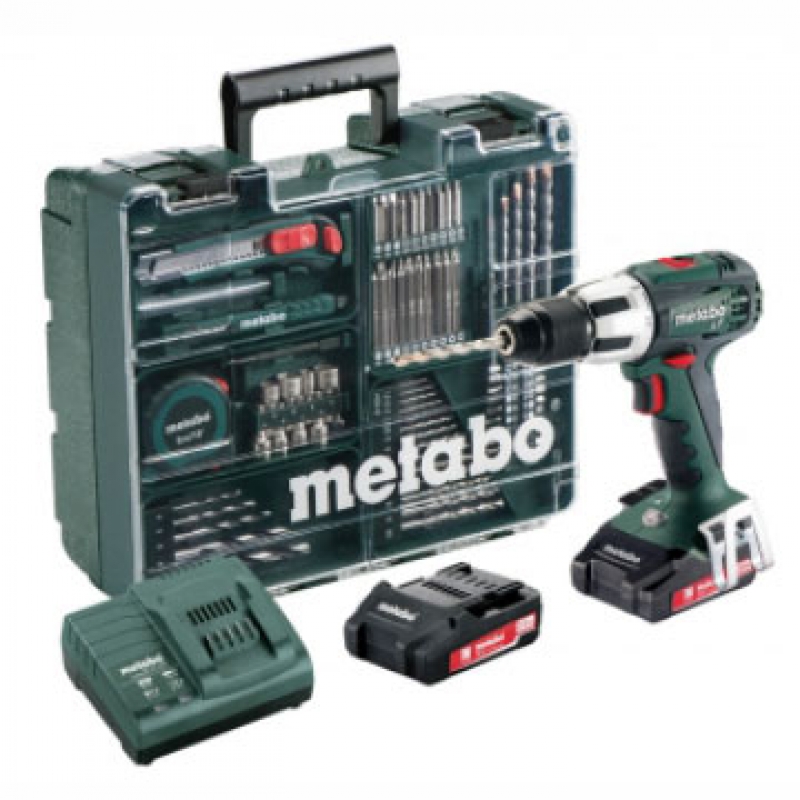 SB 18 LT SET TALADRO CON ACCESORIOS BAT.18V 