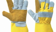 GUANTE CUERO Y LONA DRAYFLEX C/REF.AMARILLO 