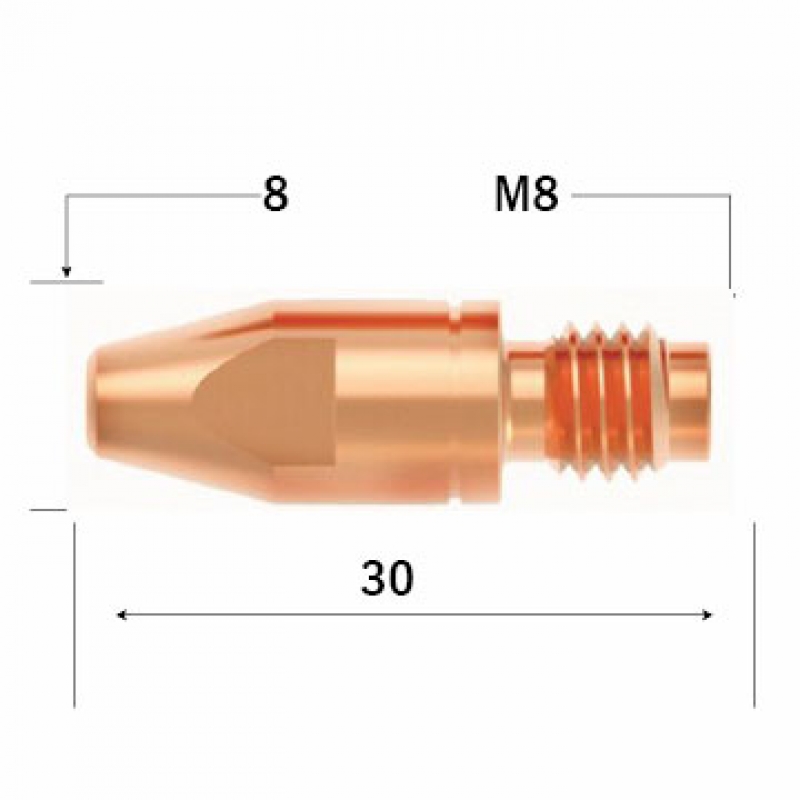 PUNTA CONTACTO D8M8 1.6SBME 235-470